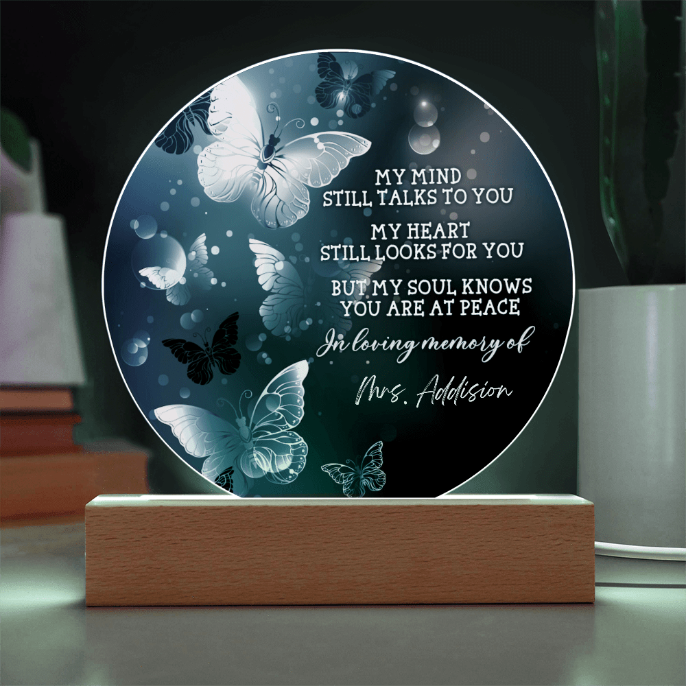 Custom Text Memorial Acrylic Plaque