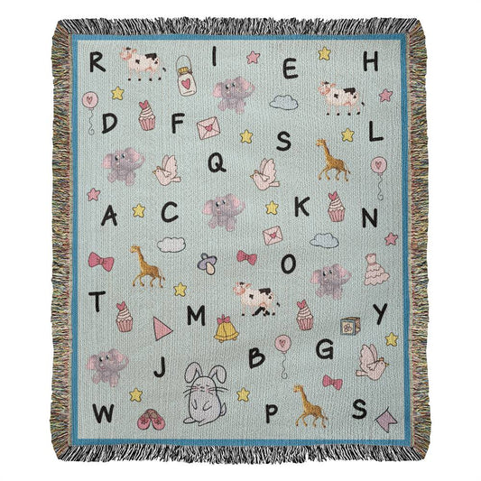 Gift For Daughter - Cute Animails Woven Blanket