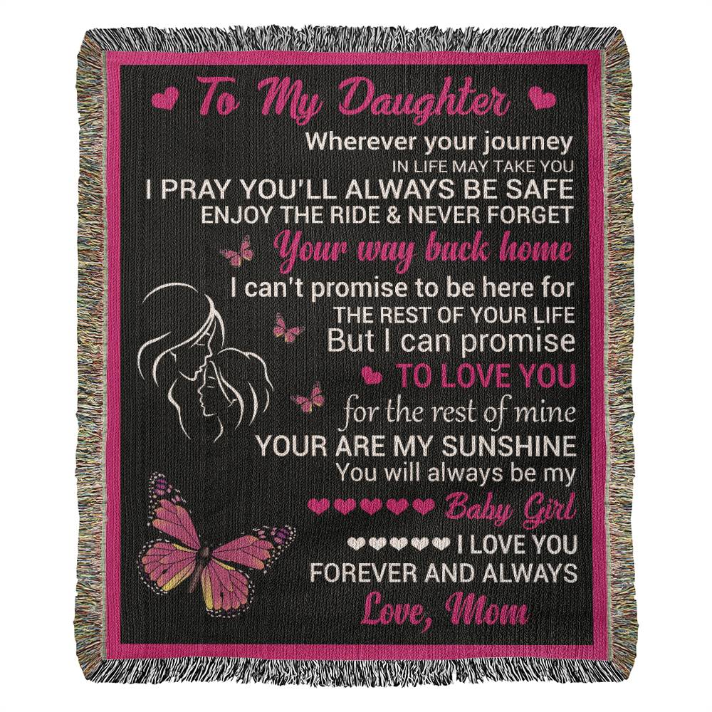 To Daughter - My Sunshine - Woven Blanket