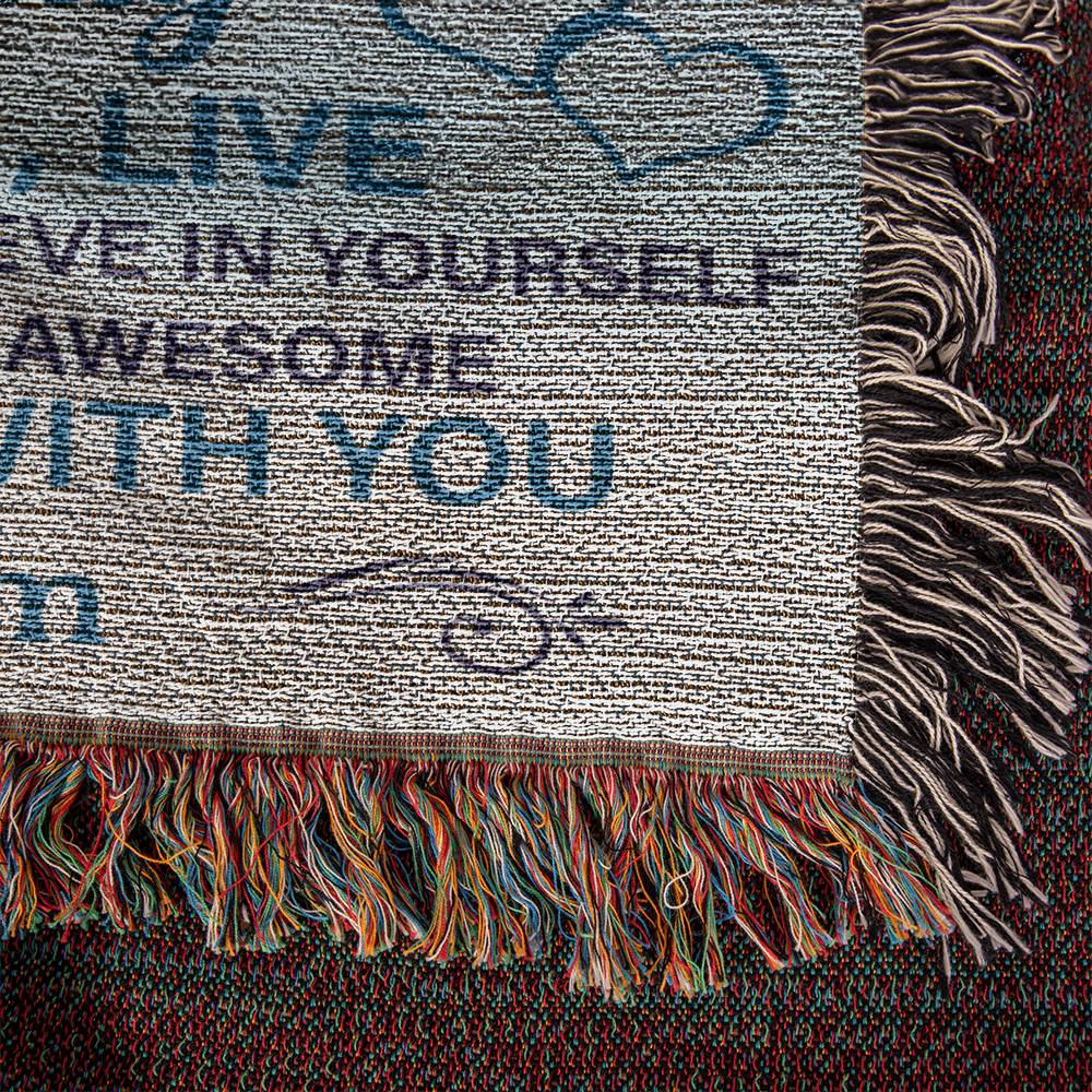 To Daughter - Always Be With You Woven Blanket