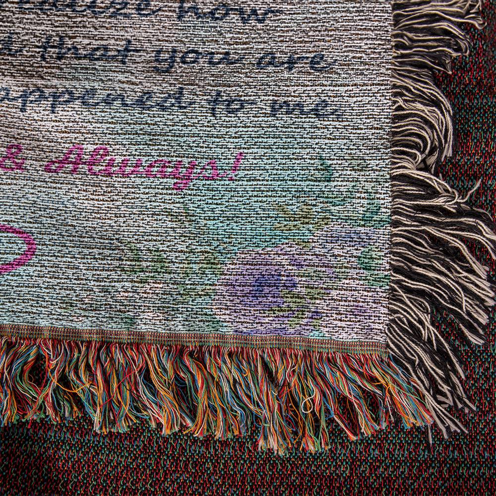 To My Soulmate -My Missing Piece - Woven Blanket