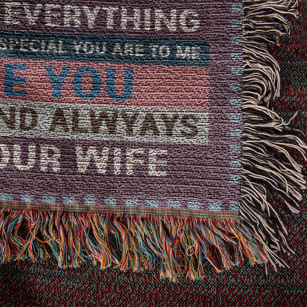 Gift For Husband - I Am Proud Of You - Woven Blanket