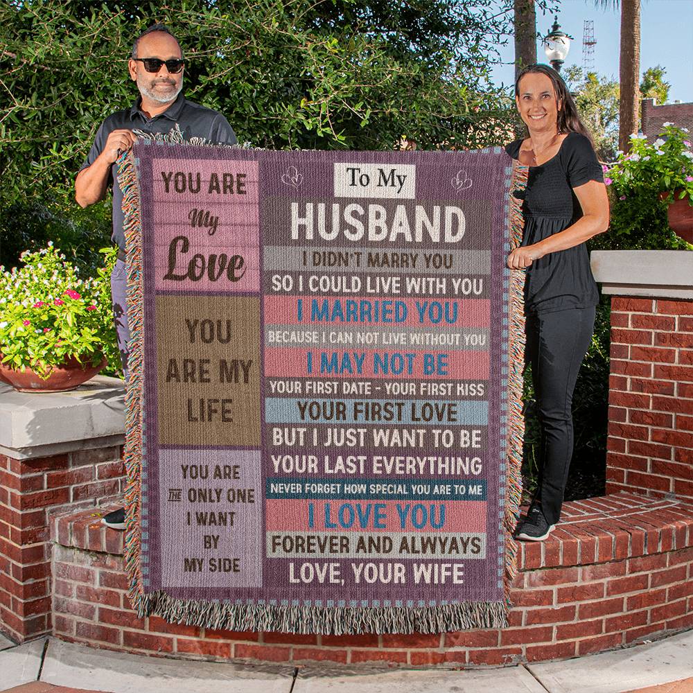 Gift For Husband - I Am Proud Of You - Woven Blanket