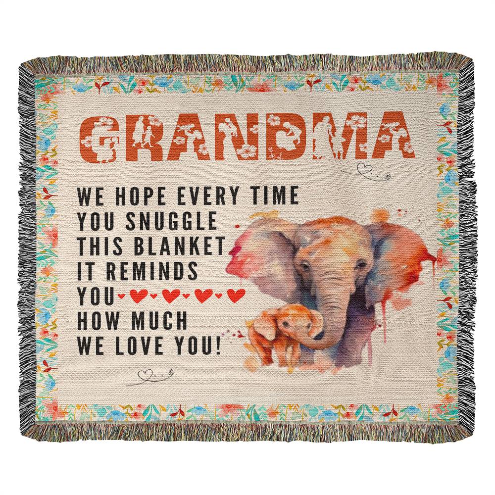 Grandma Snuggle Heirloom Woven Blanket