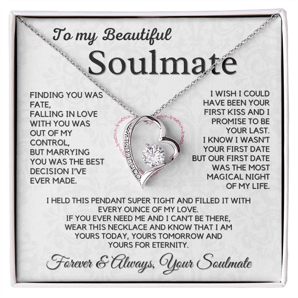 To My Soulmate, Husband - My Forever Love Necklace