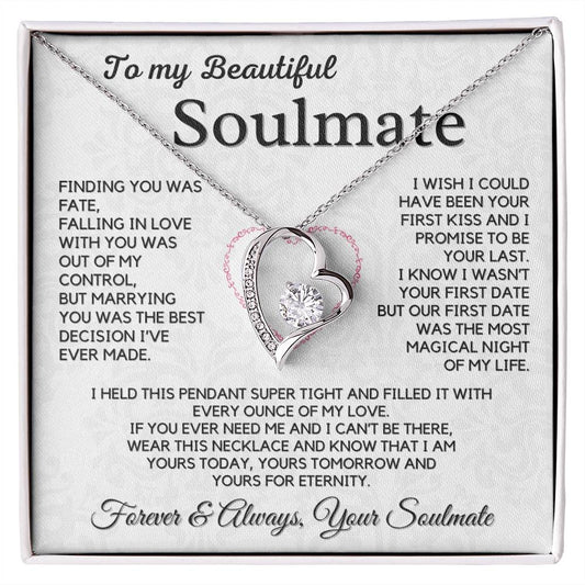 To My Soulmate, Husband - My Forever Love Necklace