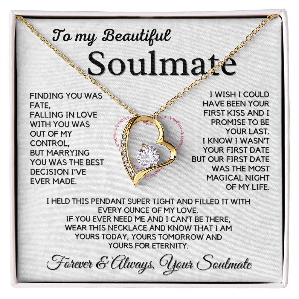 To My Soulmate, Husband - My Forever Love Necklace