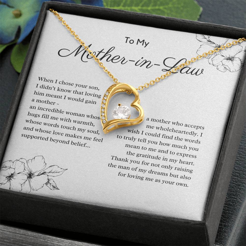 Gift for My Mother In Law, Incredible Woman - Forever Love Necklace