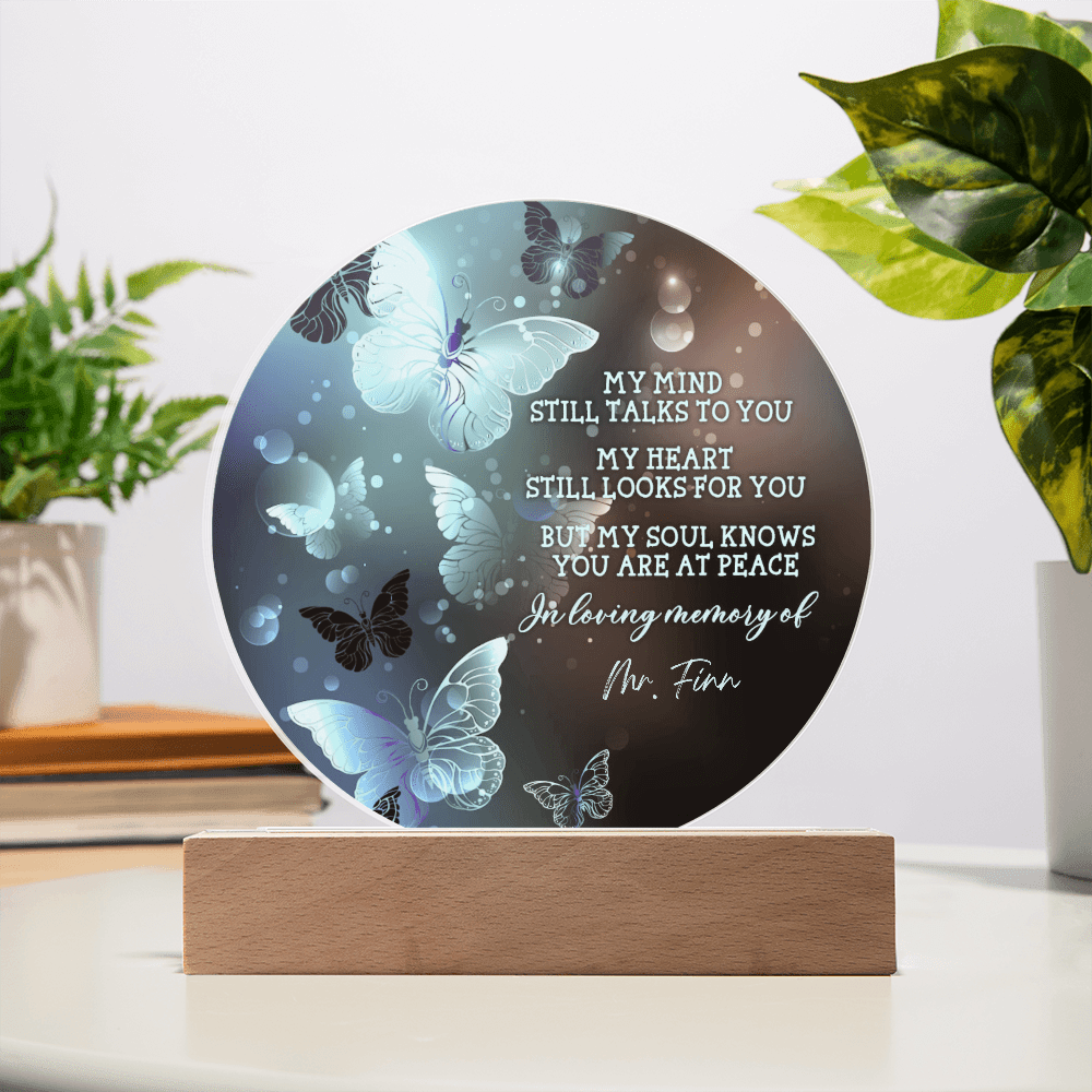 Custom Text Memorial Acrylic Plaque