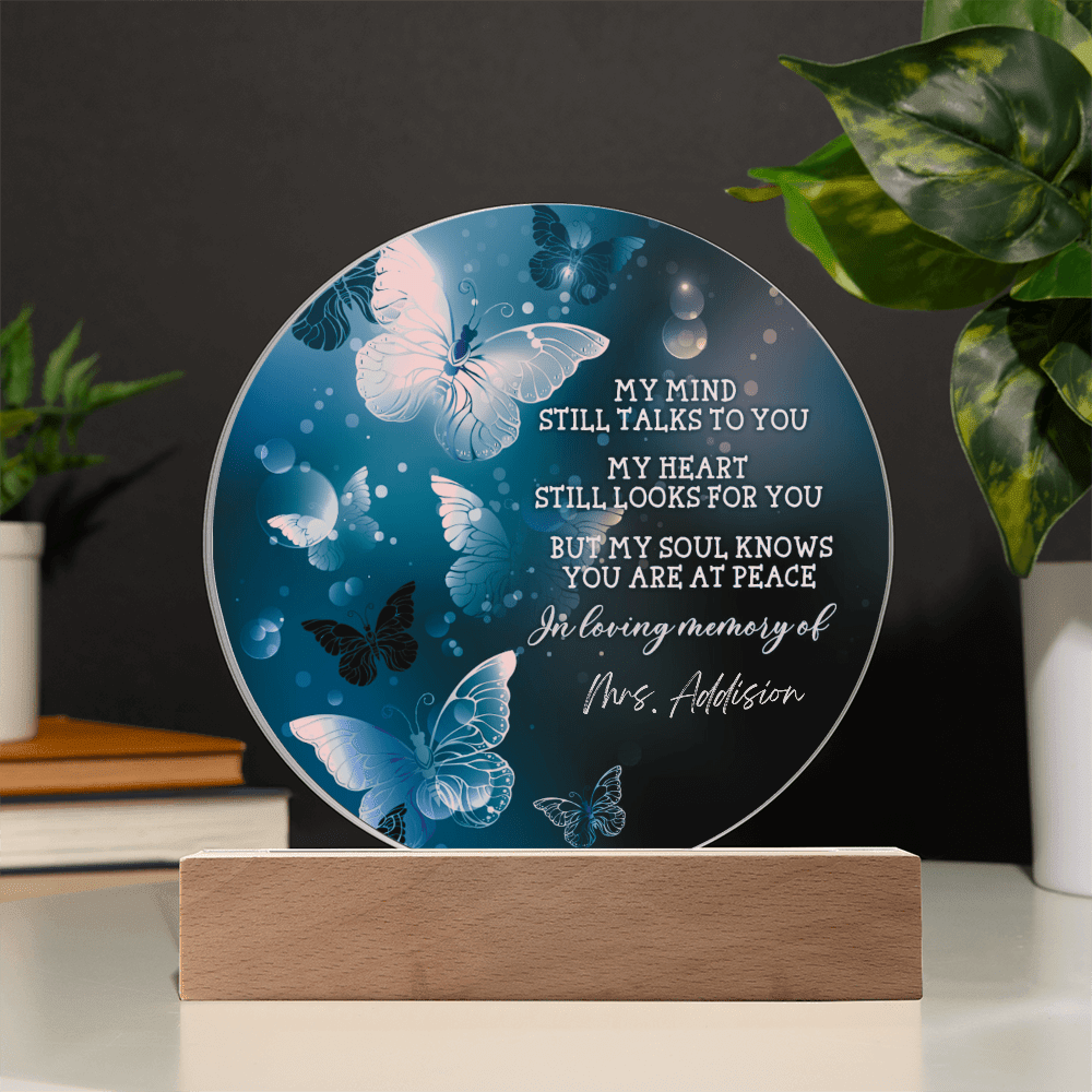 Custom Text Memorial Acrylic Plaque