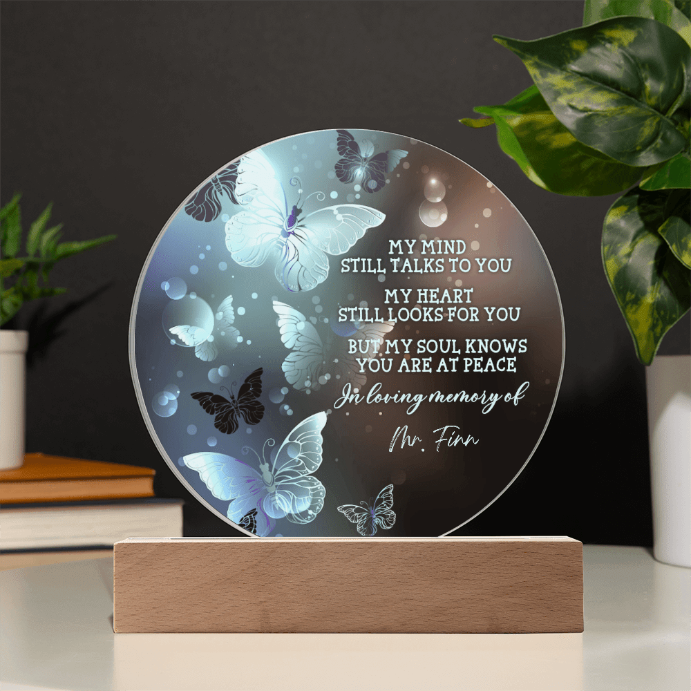 Custom Text Memorial Acrylic Plaque