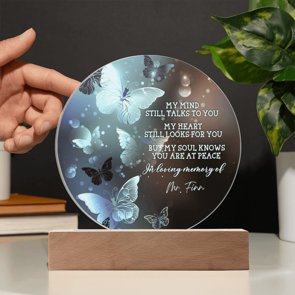 Custom Text Memorial Acrylic Plaque