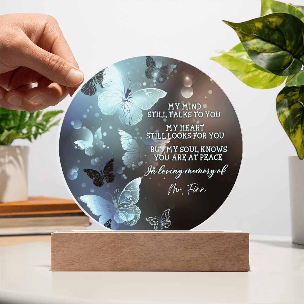 Custom Text Memorial Acrylic Plaque