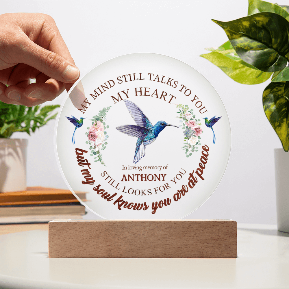 Custom Text Memorial Acrylic Plaque