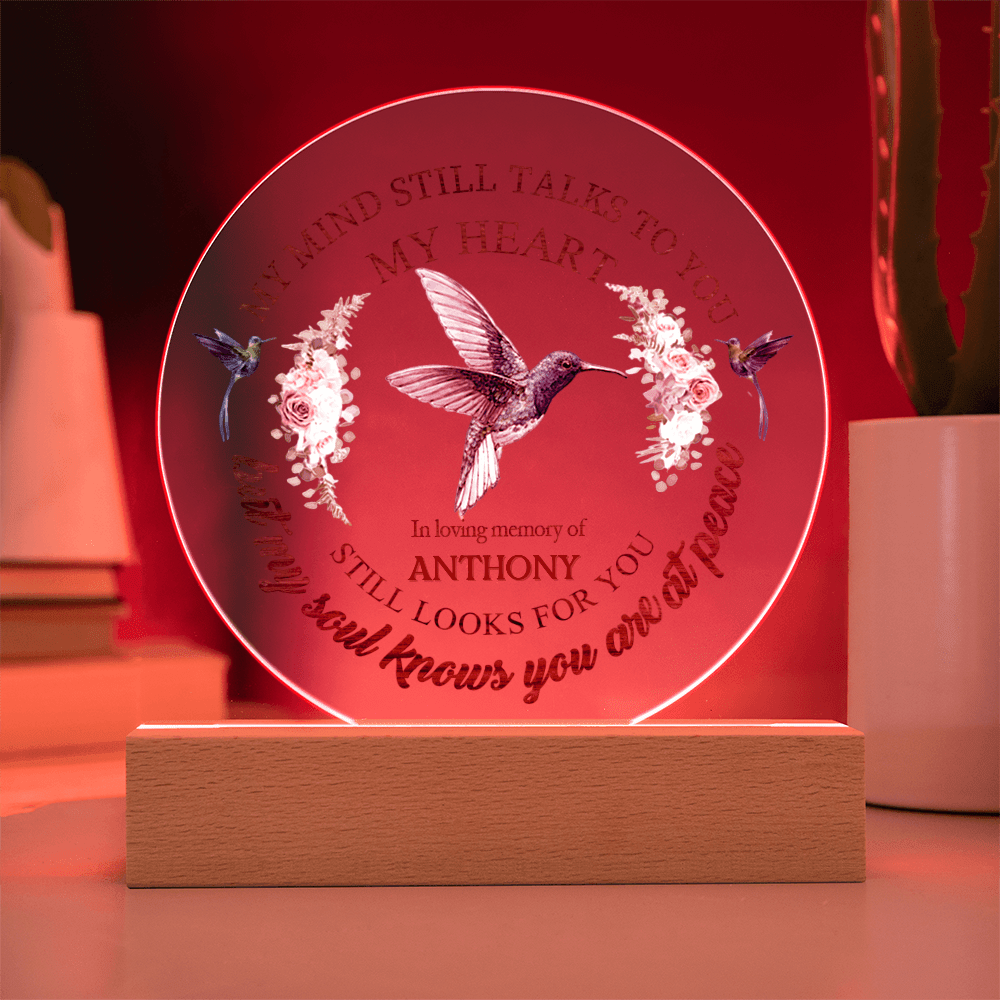 Custom Text Memorial Acrylic Plaque