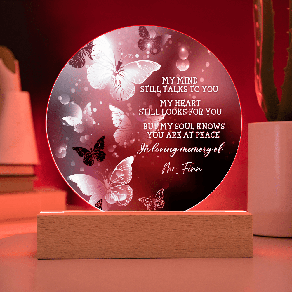 Custom Text Memorial Acrylic Plaque