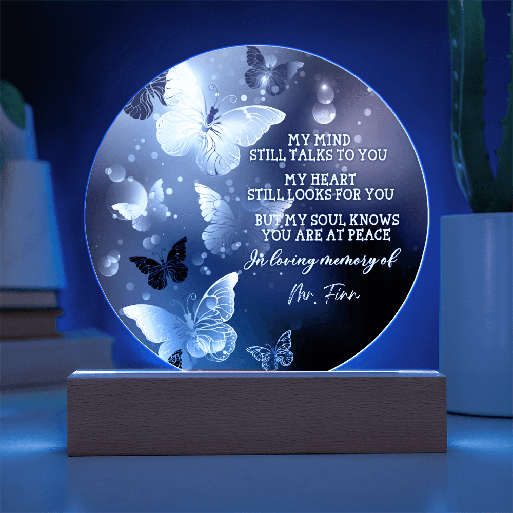 Custom Text Memorial Acrylic Plaque