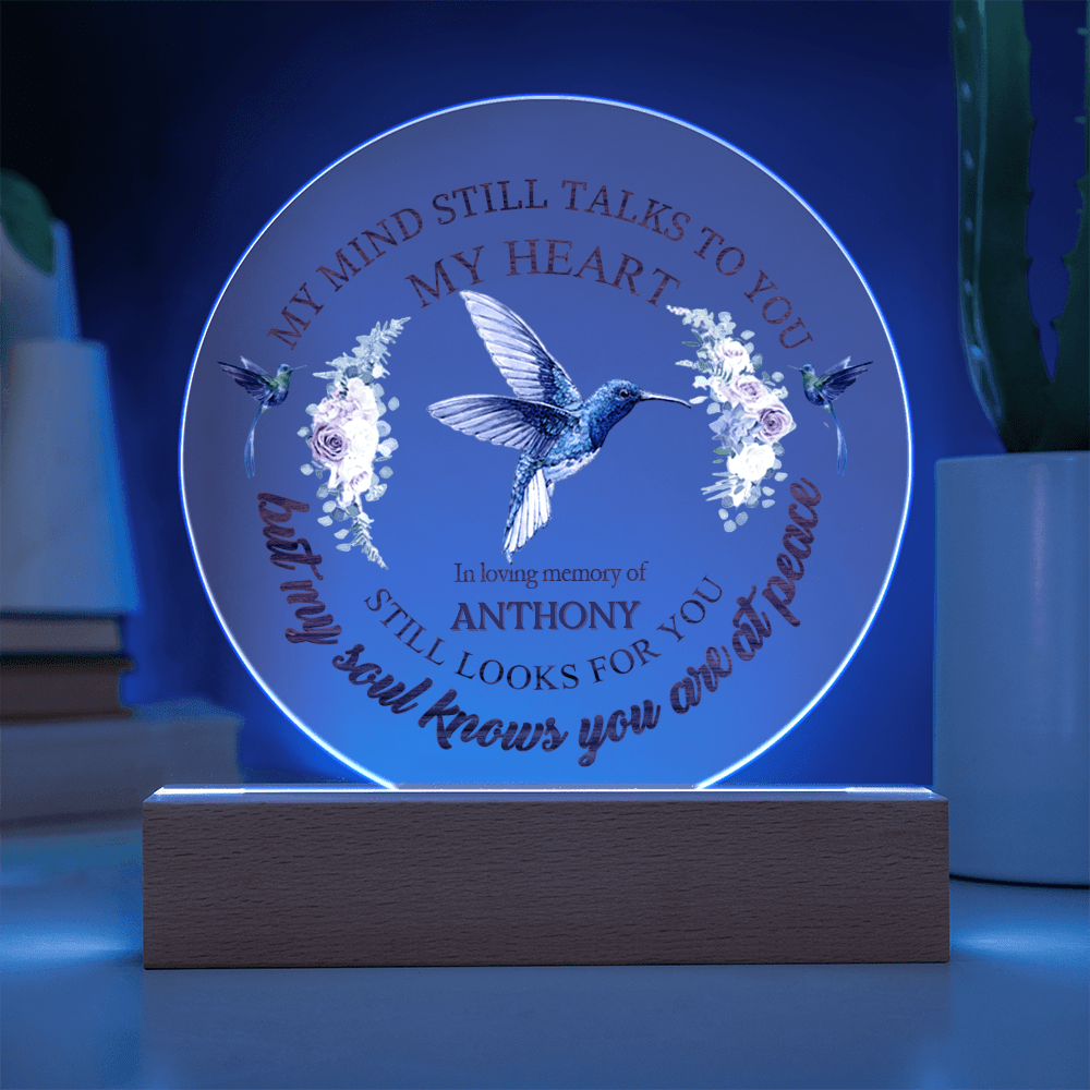 Custom Text Memorial Acrylic Plaque