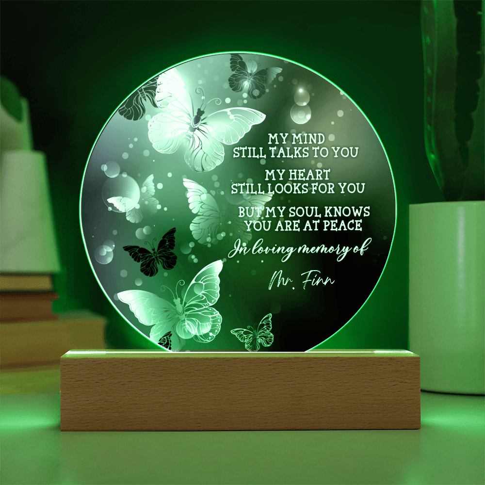 Custom Text Memorial Acrylic Plaque