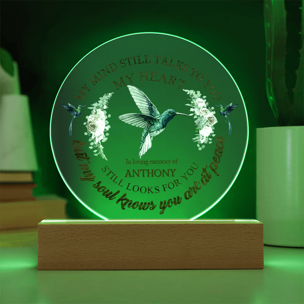 Custom Text Memorial Acrylic Plaque