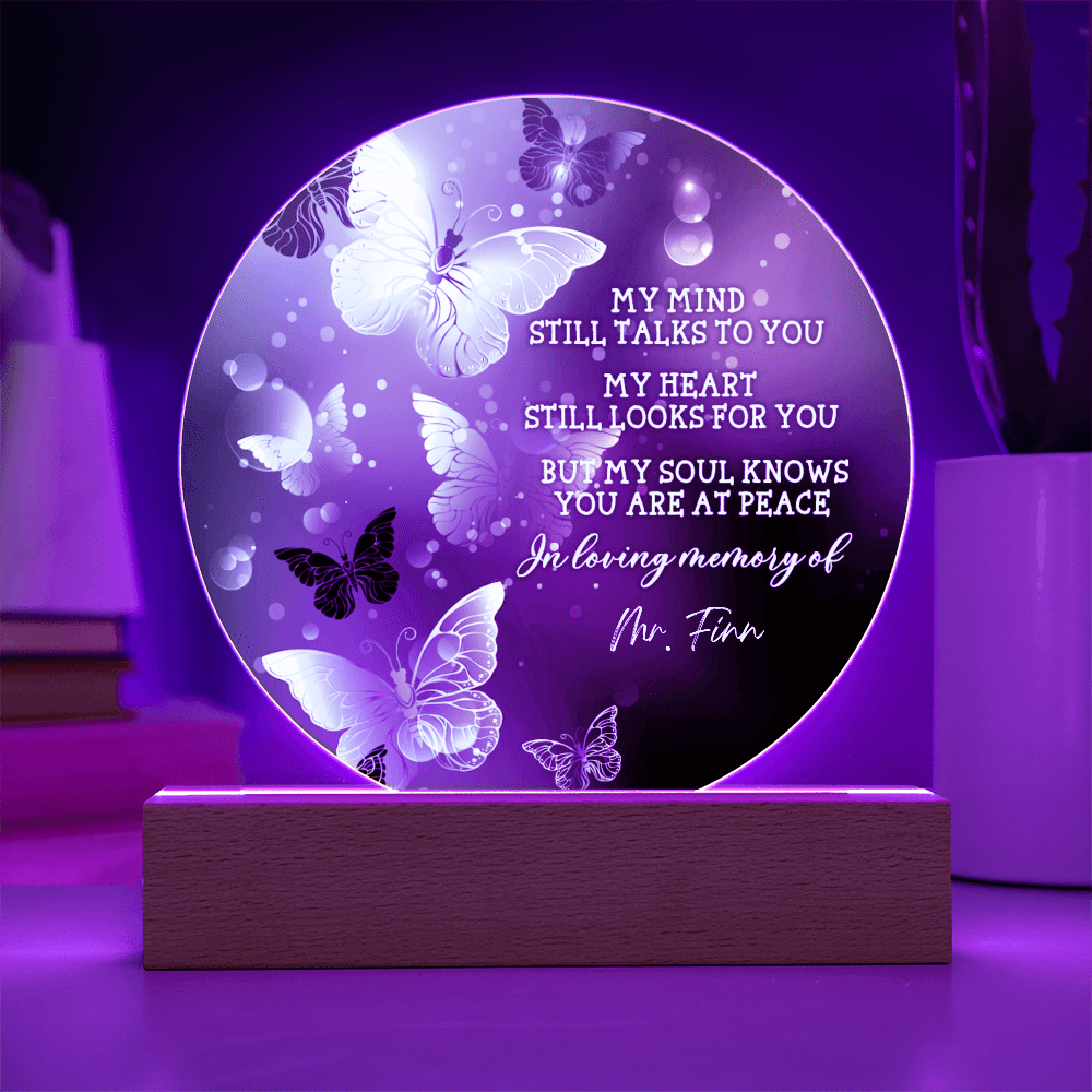 Custom Text Memorial Acrylic Plaque