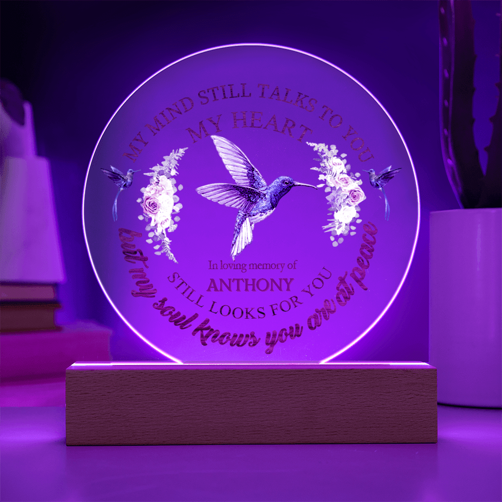 Custom Text Memorial Acrylic Plaque