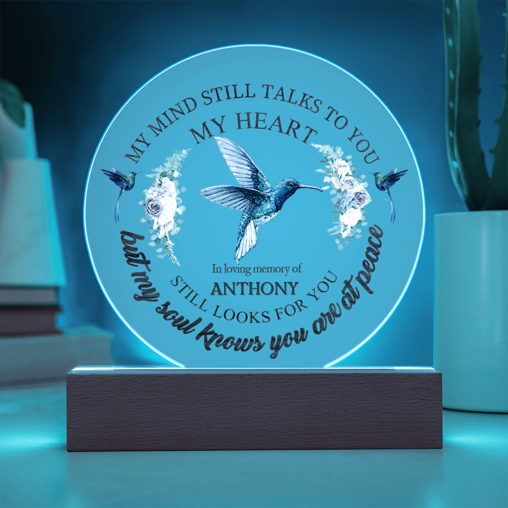 Custom Text Memorial Acrylic Plaque