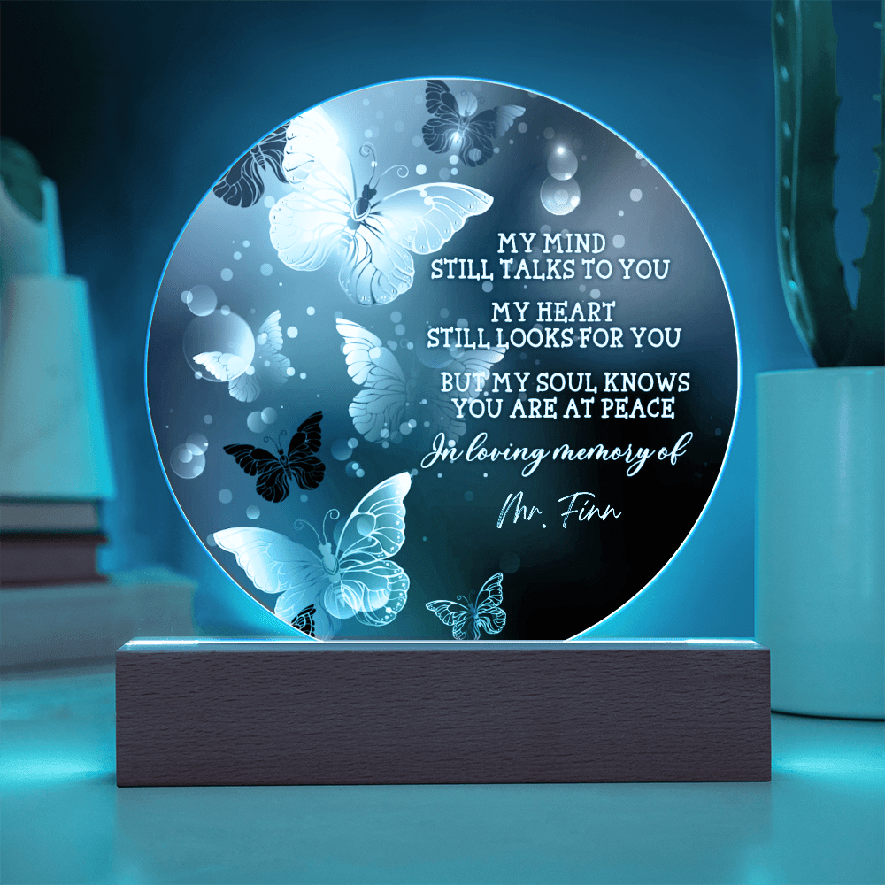 Custom Text Memorial Acrylic Plaque