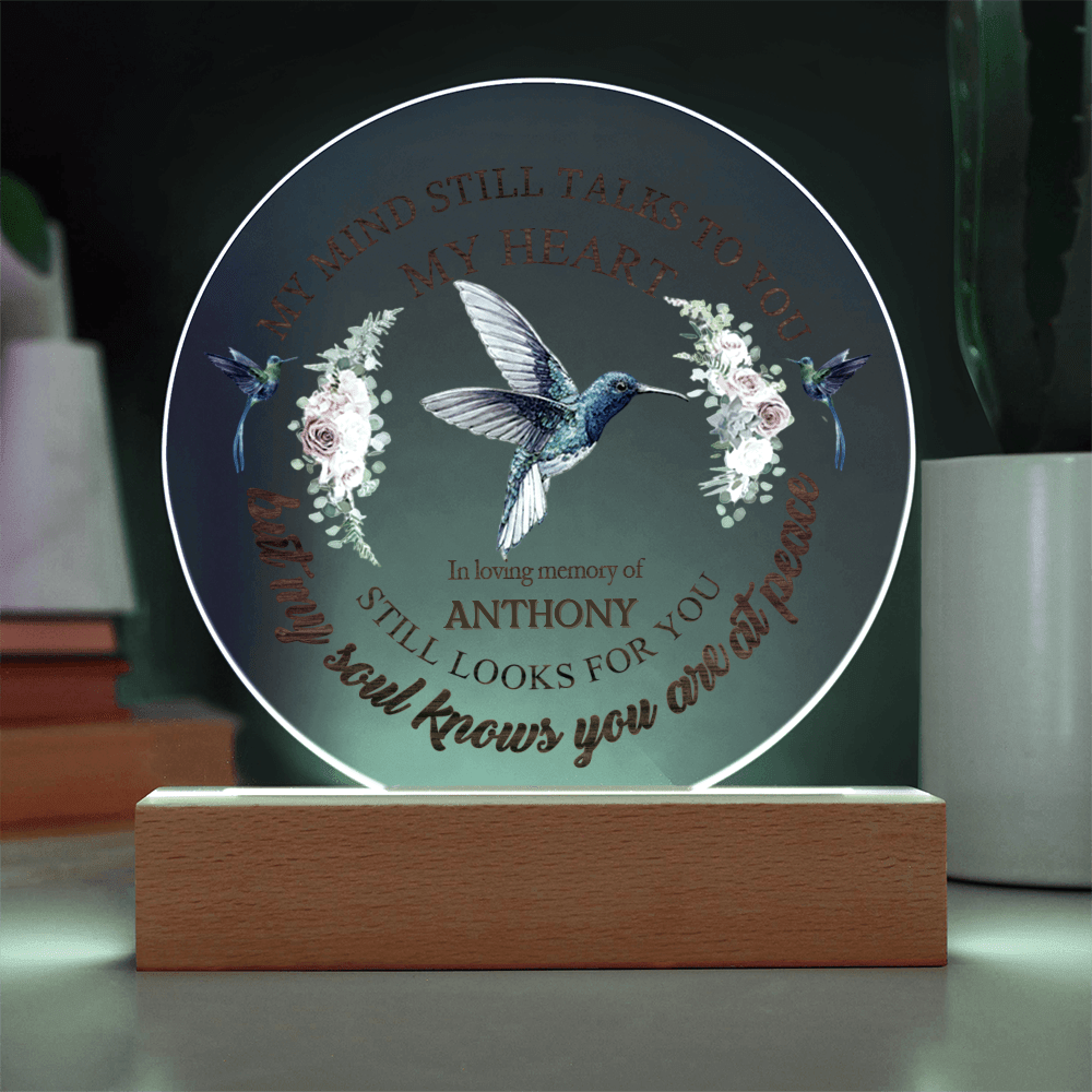 Custom Text Memorial Acrylic Plaque