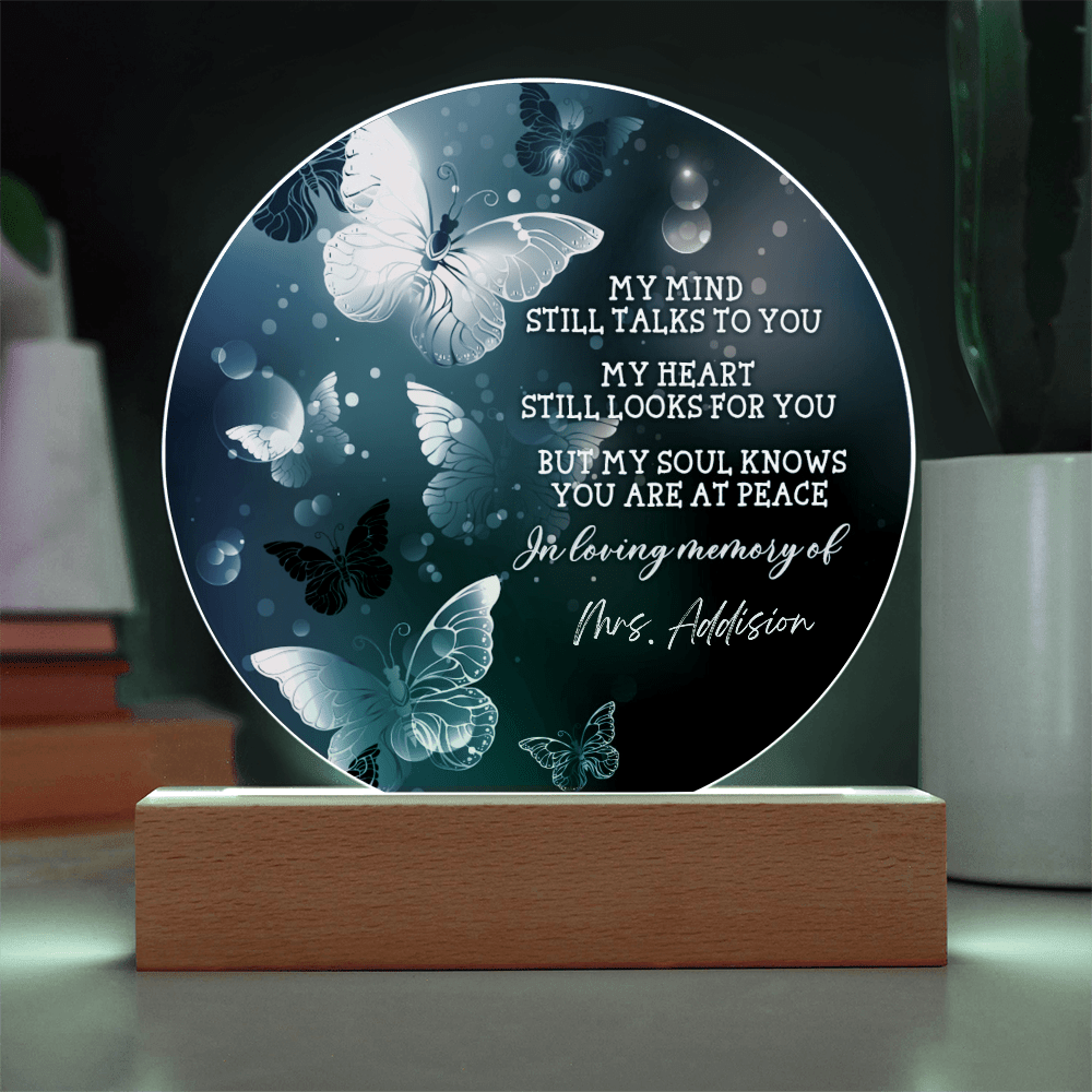 Custom Text Memorial Acrylic Plaque