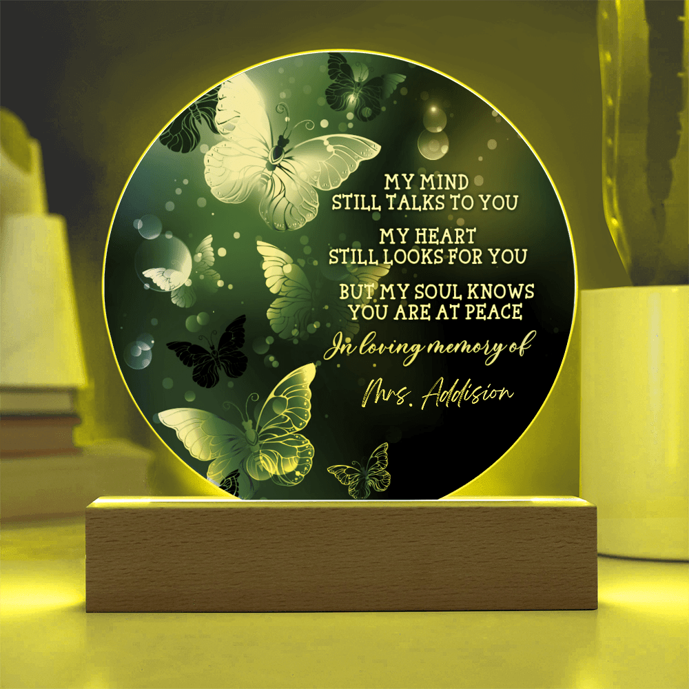 Custom Text Memorial Acrylic Plaque