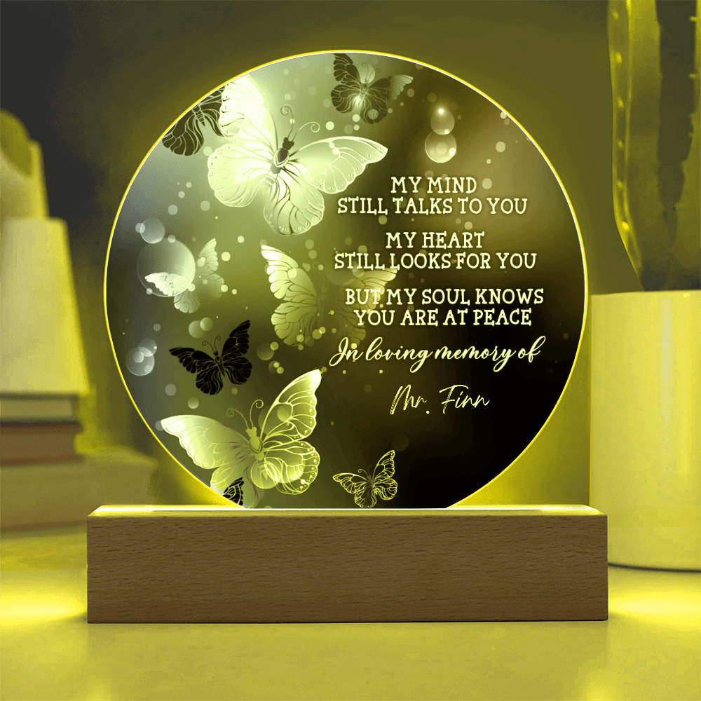 Custom Text Memorial Acrylic Plaque