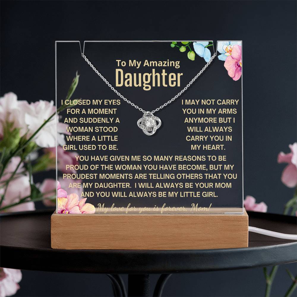 To My Daughter - Always Be My Little Girl Acrylic Bundle