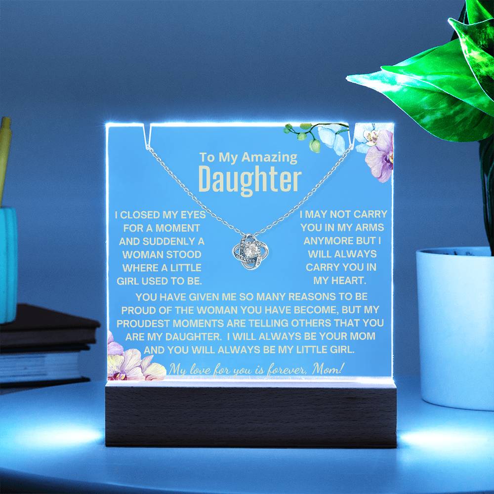 To My Daughter - Always Be My Little Girl Acrylic Bundle