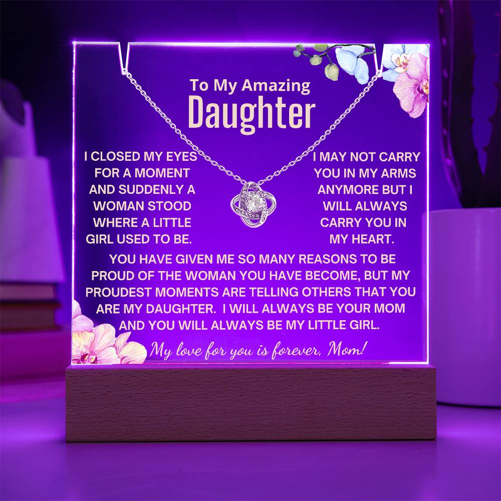 To My Daughter - Always Be My Little Girl Acrylic Bundle