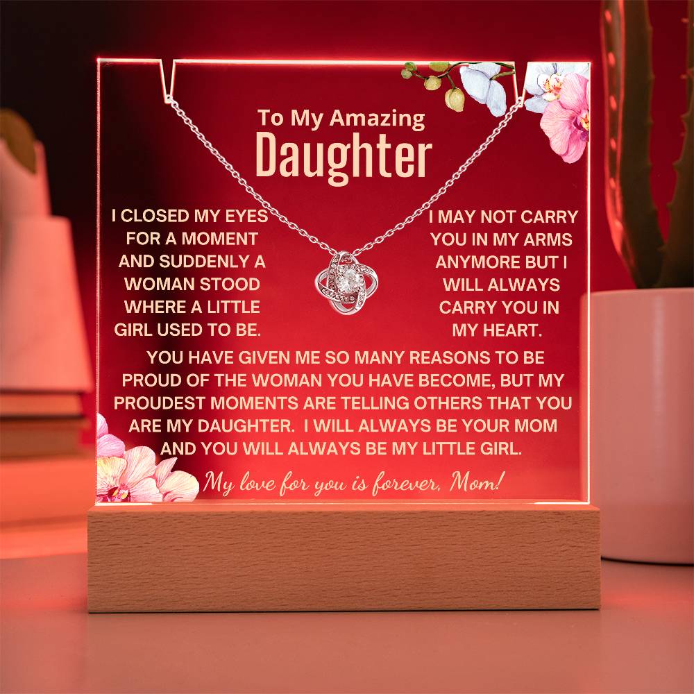 To My Daughter - Always Be My Little Girl Acrylic Bundle