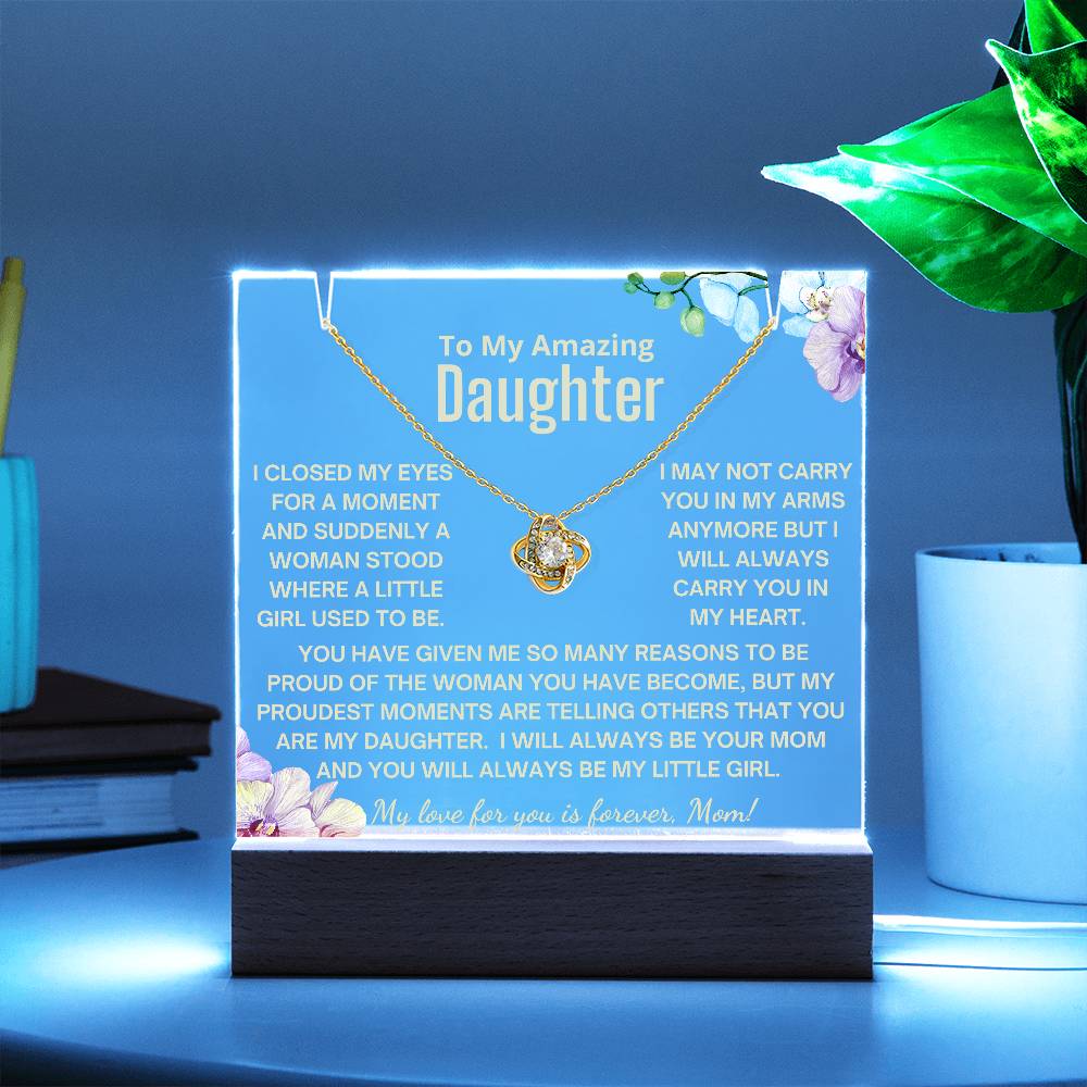 To My Daughter - Always Be My Little Girl Acrylic Bundle