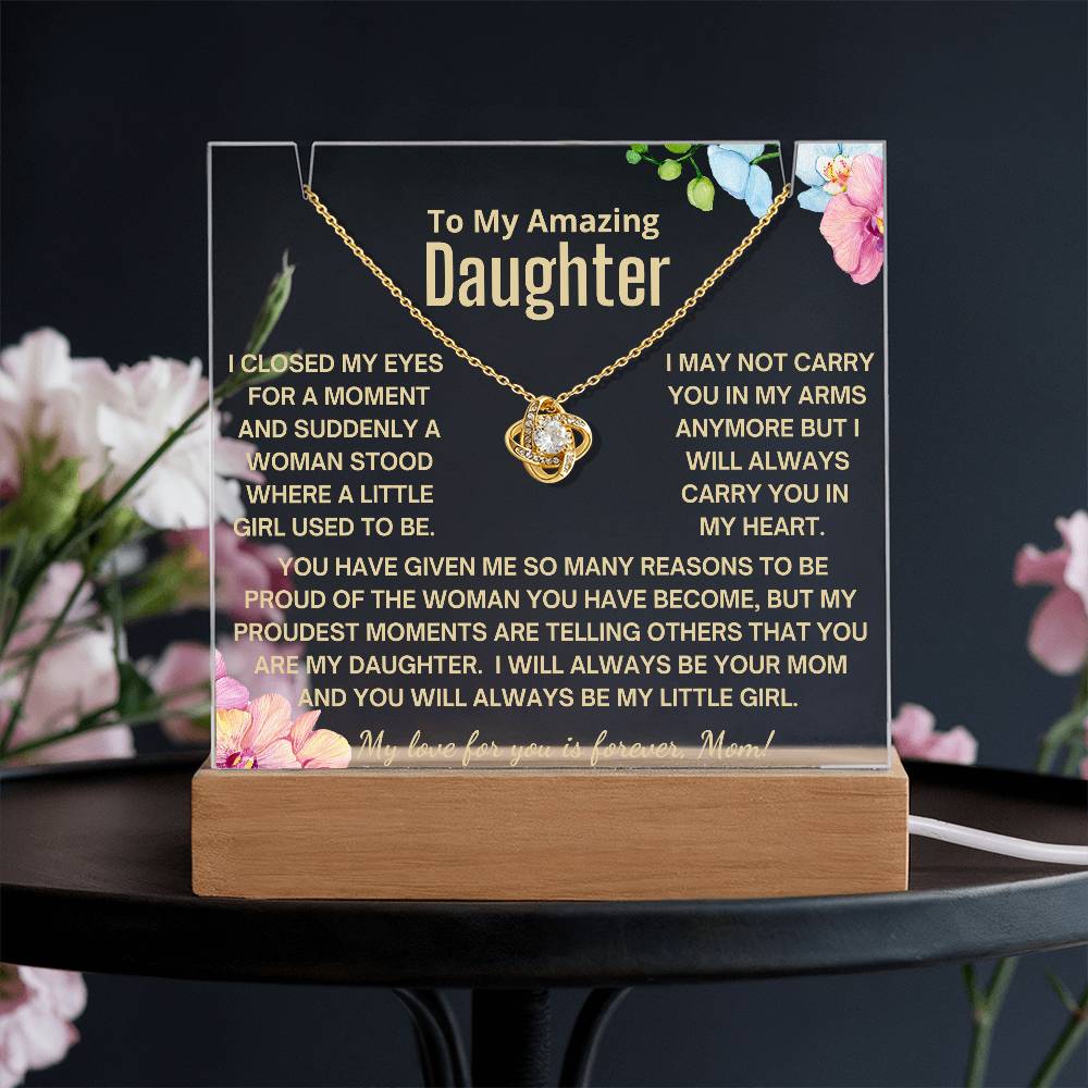 To My Daughter - Always Be My Little Girl Acrylic Bundle