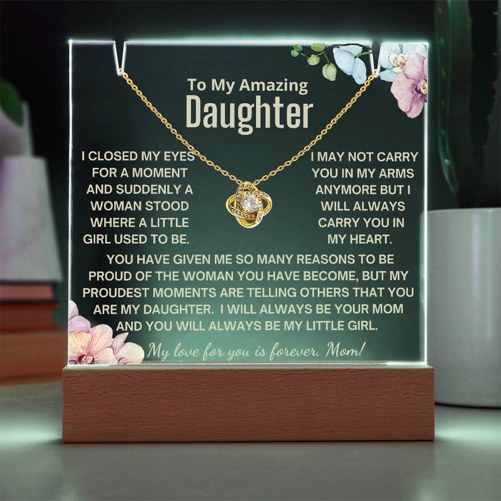 To My Daughter - Always Be My Little Girl Acrylic Bundle