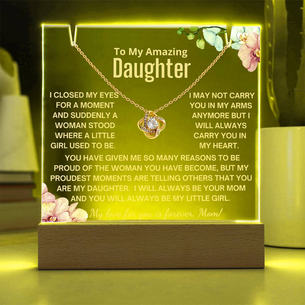 To My Daughter - Always Be My Little Girl Acrylic Bundle