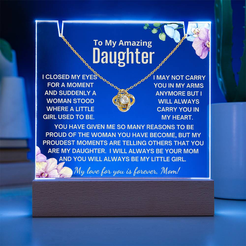 To My Daughter - Always Be My Little Girl Acrylic Bundle