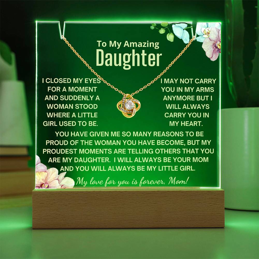 To My Daughter - Always Be My Little Girl Acrylic Bundle