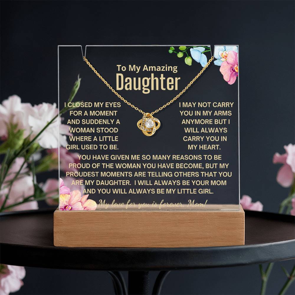 To My Daughter - Always Be My Little Girl Acrylic Bundle