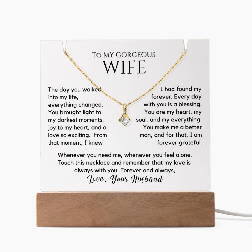 Gift For Wife - You Make Me A Better Man Necklace Acrylic Bundle