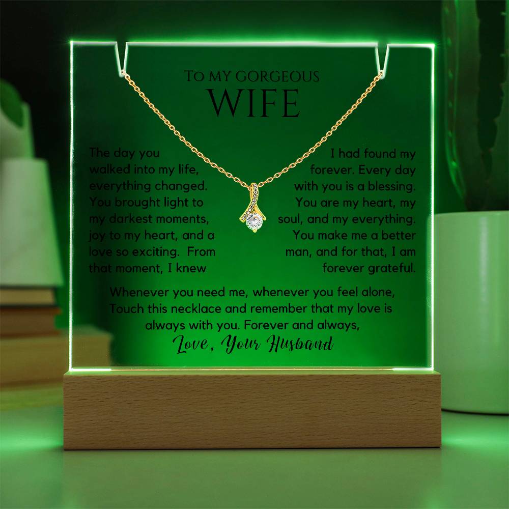 Gift For Wife - You Make Me A Better Man Necklace Acrylic Bundle