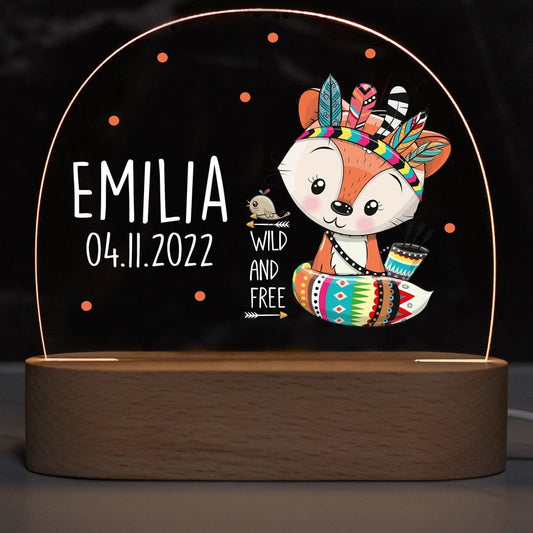 Personalized Baby Name Acrylic Lamp