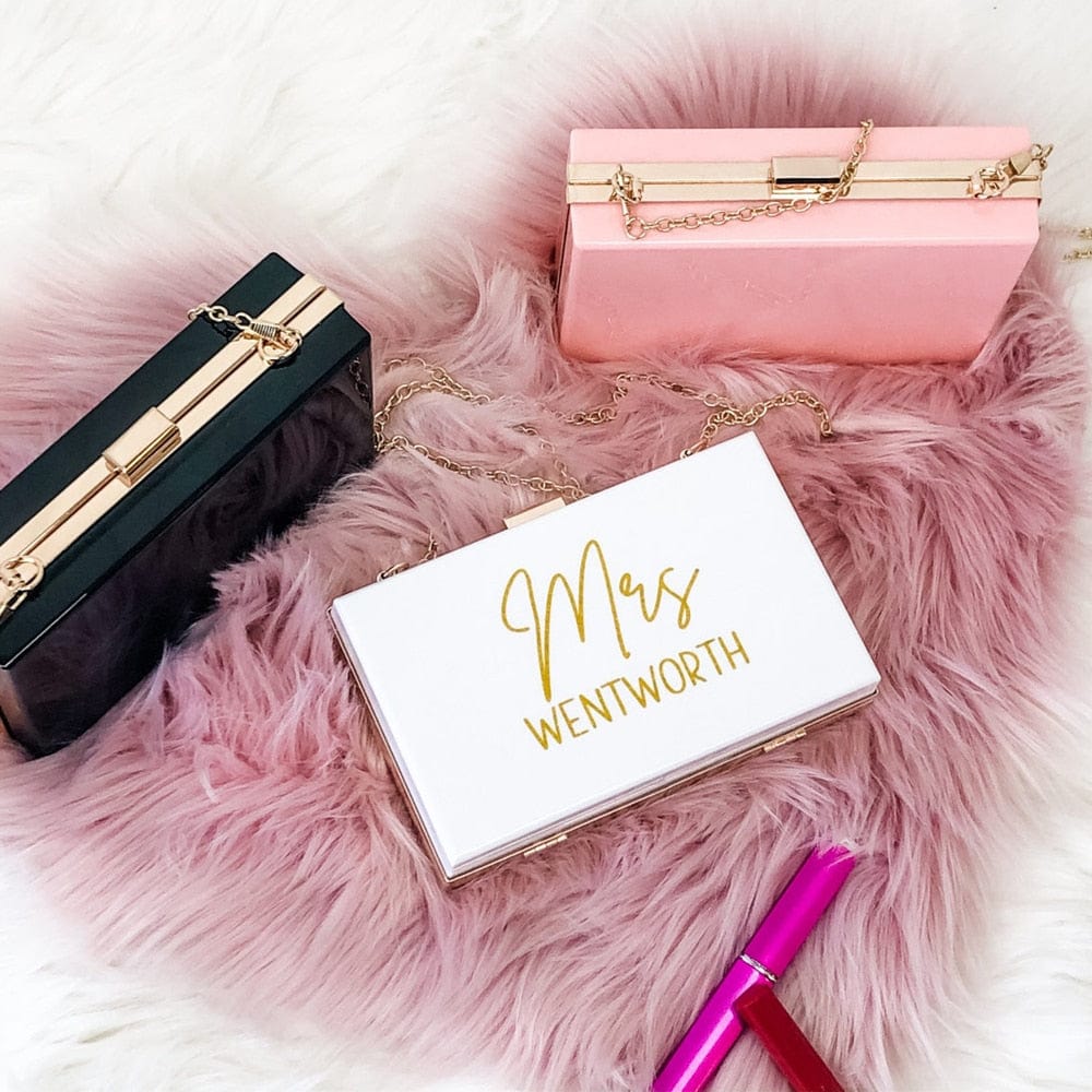 Personalized Custom Bridesmaid Clutch Bag