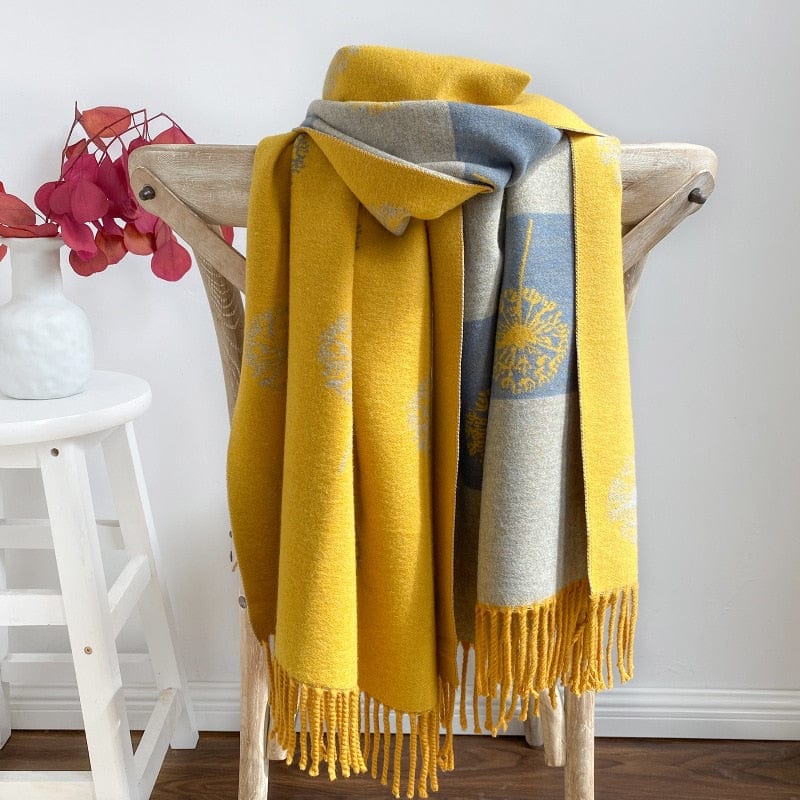 Pashmina Scarf Winter Women Pashmina Shawls Warm Blanket Wraps Female Foulard Bandana Brand