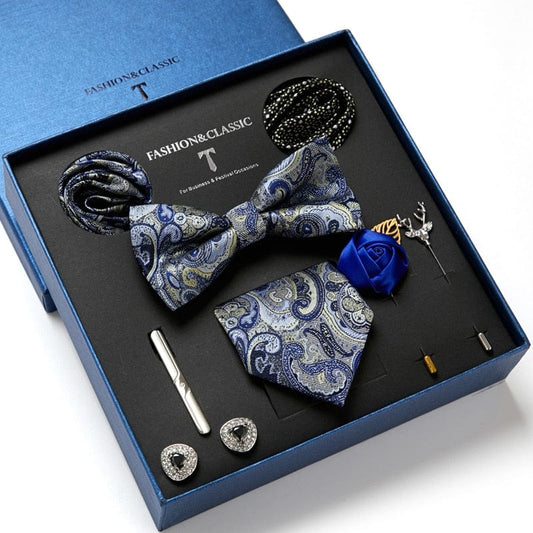 Gift Box Bowties Hanky Cufflinks Gift Box Set