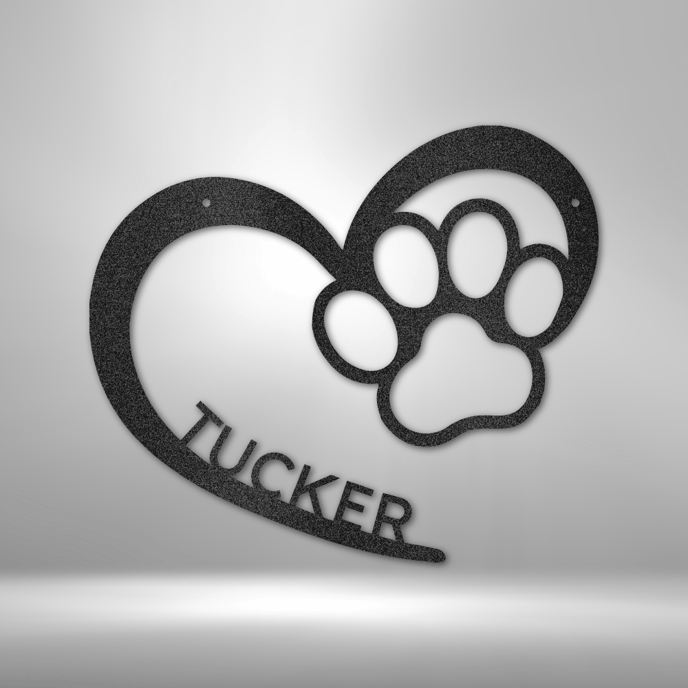 Puppy Lover Monogram|Custom Metal Signs | Dog lover Wall Decor | Metal Wall Art | Last Name